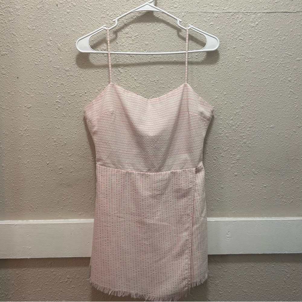 Cotton Candy LA Pink and White Romper